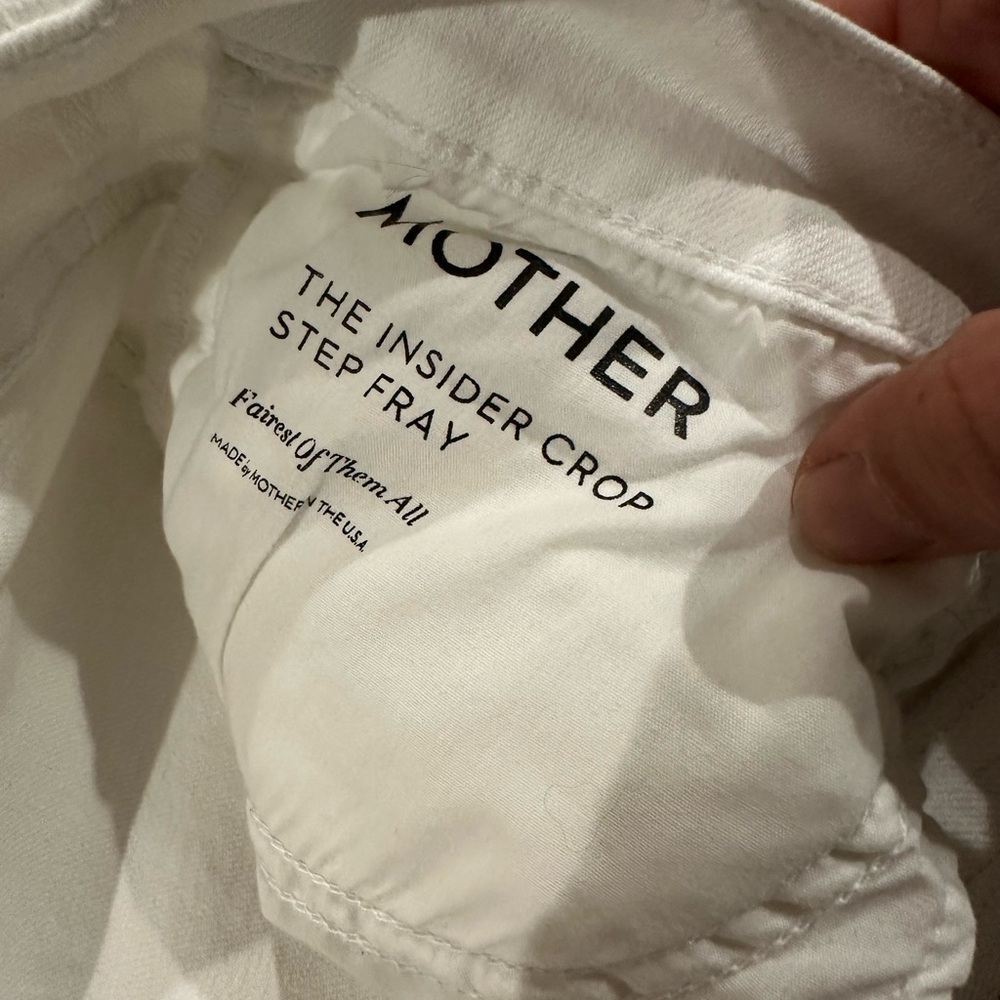 MOTHER Denim The Insider Crop Step Fray in Fairest of Them All